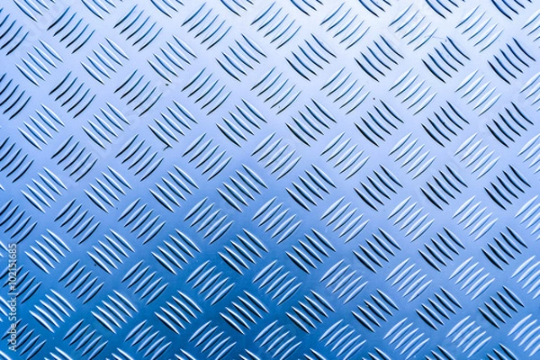 Fototapeta Riffelblech Blau Textur