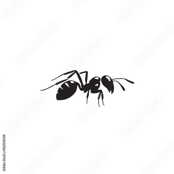 Fototapeta ant head logo silhouette vector 