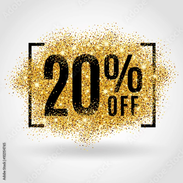 Obraz Sprzedaż złota 20% proc