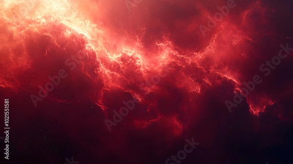 Fototapeta Red Nebula Abstract Background