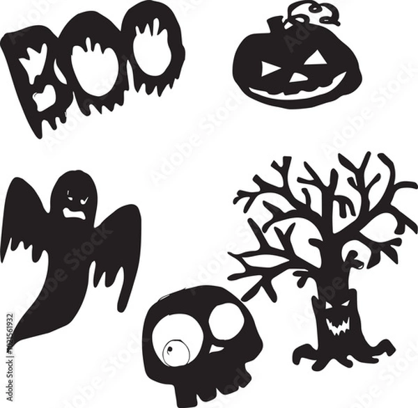 Obraz vector graphics, illustration on the theme of Halloween
