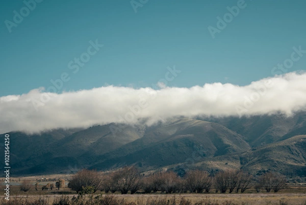 Fototapeta landscape with clouds