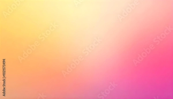 Obraz Colorful gradient background with soft, blended colors ranging from yellow to pink
