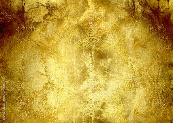 Obraz Golden Abstract  decorative paper texture  background  for  artwork  - Illustration