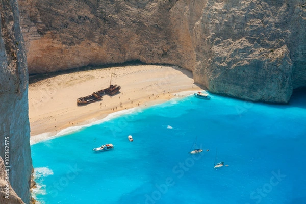 Obraz Shipwreck in Bay of Zakynthos Island, Greece