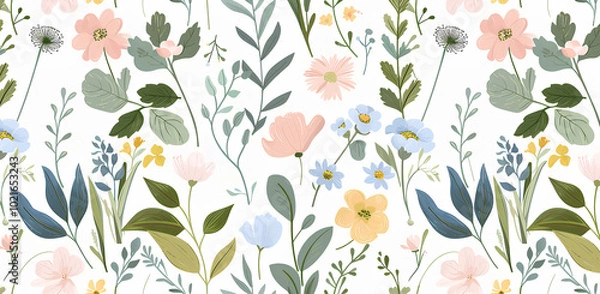 Obraz seamless pattern with flowers
