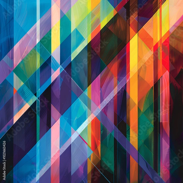 Obraz abstract geometric background