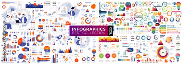 Fototapeta Infographic elements UI and UX