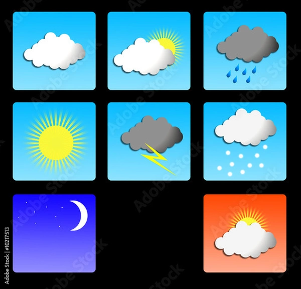 Obraz Weather icons