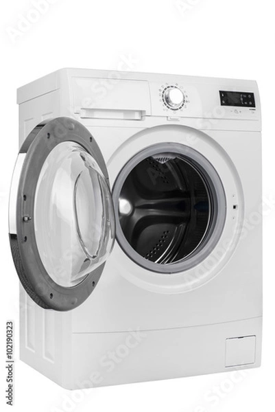 Obraz Na białym tle pralka na białym tle