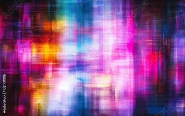 Fototapeta Abstract colorful light patterns creating a vibrant, dynamic visual experience.