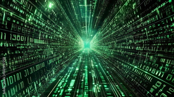 Fototapeta Digital Evolution as The Future of Technology