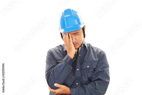 Obraz 疲れた労働者