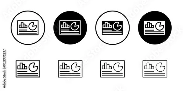 Fototapeta Dashboard icon Black and white outline vector