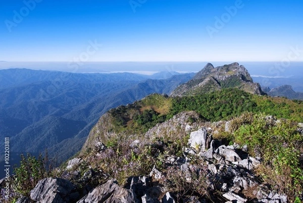 Obraz Skyline View On Top Big Mountain