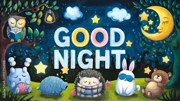 Obraz Good Night wishes