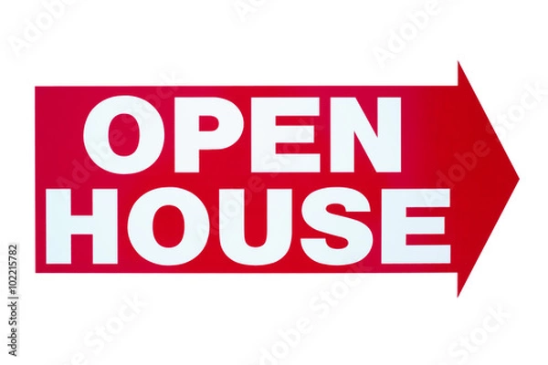 Fototapeta Open House Sign