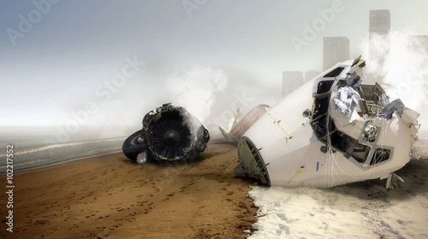 Obraz Katastrofa lotnicza