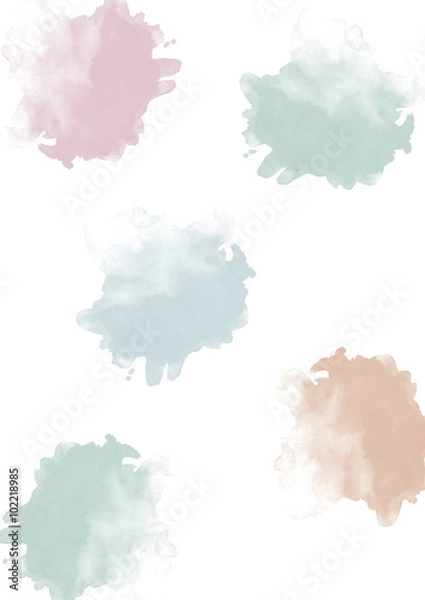 Obraz Aquarellkleckse pastell