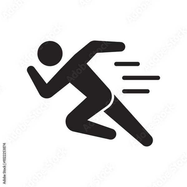 Obraz fast run icon