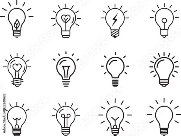 Obraz light bulb icon