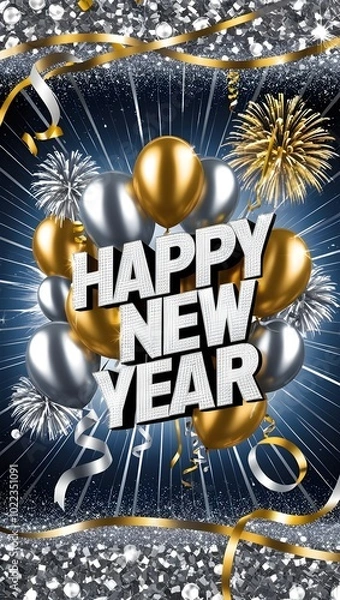 Fototapeta background of new year