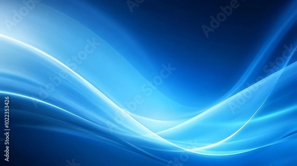 Fototapeta Abstract blue background with flowing waves and modern design concept, perfect for adding a touch of creativity to your design projects.
