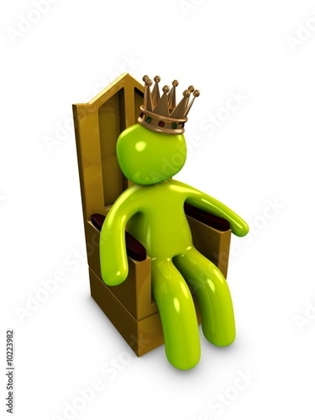 Obraz 3d image, conceptual, king, emperor