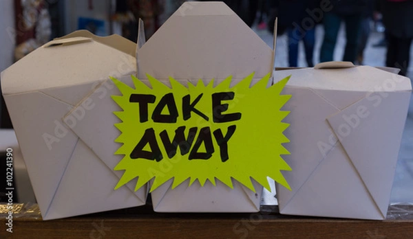 Fototapeta Take away box