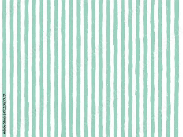 Fototapeta 手描き背景_ボーダー_ブルーグリーン