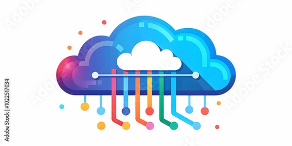 Fototapeta Macro Shot of Cloud Based App Icon: Close-Up of Finger Tapping Touchscreen Device, Emphasizing User Interaction and Expertise in Cloud App Development - Photo Stock Concept