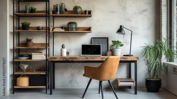 Fototapeta corner desk modern