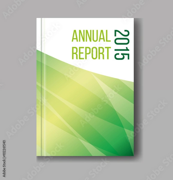 Fototapeta Abstract green design background for business annual report book illustration vector