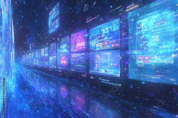 Fototapeta The Personalized Ad Matrix, Digital Advertising and Consumer Behavior