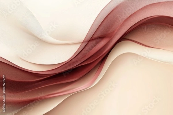 Fototapeta Abstract Beige And Red Wave Pattern Background Texture