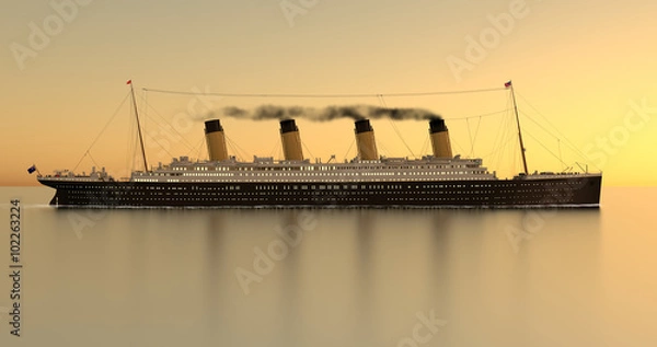 Fototapeta Titanic Sundown 4K Sideview FX