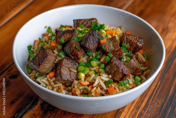 Obraz Beef With Fried Rice