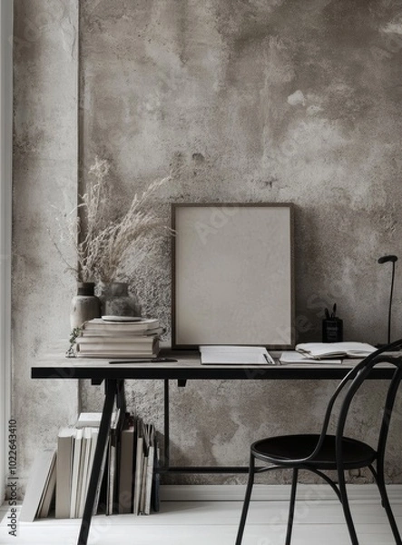 Fototapeta Minimalist Desk Mockup.