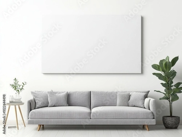Fototapeta Minimalist Living Room.