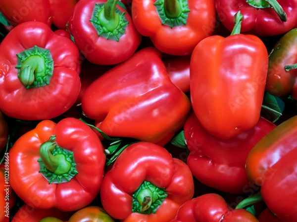 Fototapeta Red Paprika Background