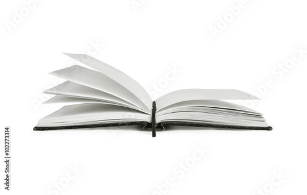 Fototapeta Open book isolated on white background