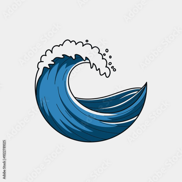 Obraz Dynamic Water Element Illustrations