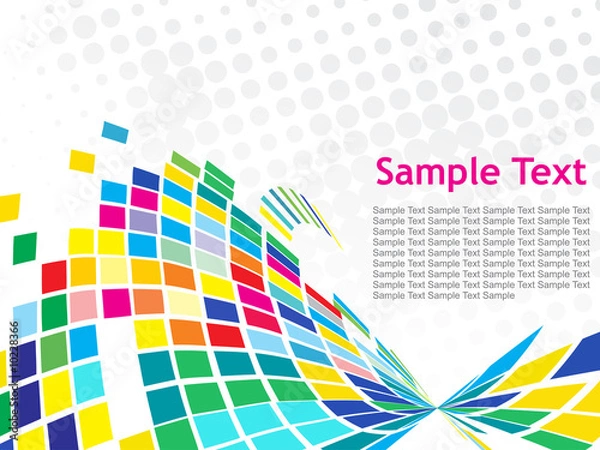 Fototapeta Abstract mosaic background with sample text..