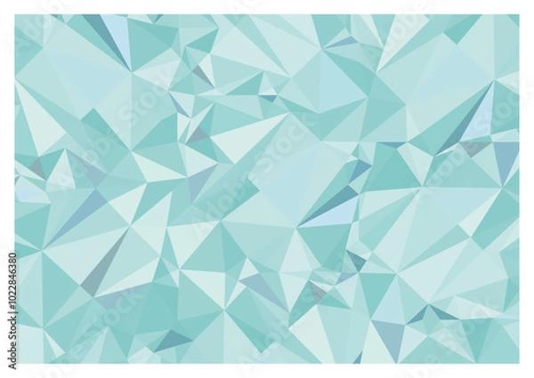 Obraz 青のポリゴンの幾何学模様