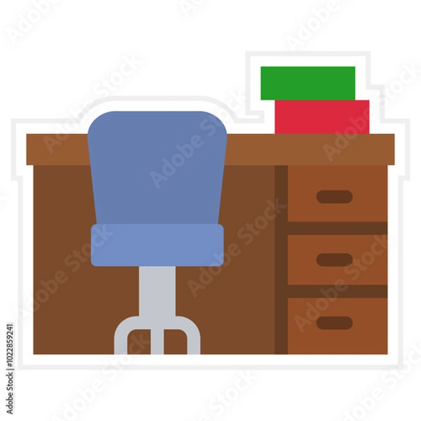 Fototapeta Desk Icon