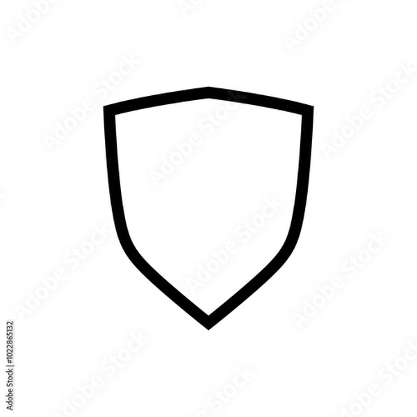 Fototapeta Shield icon vector. Defence illustration sign. Armor symbol. protection logo. security mark.