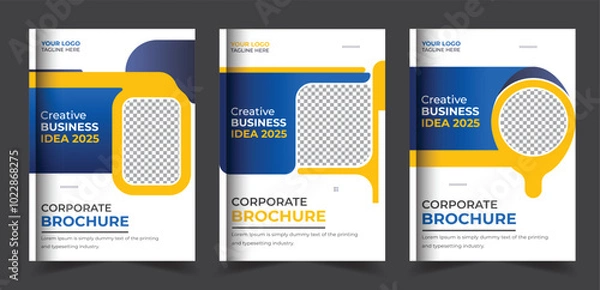 Obraz Abstract company profile annual report brochure cover or book cover template