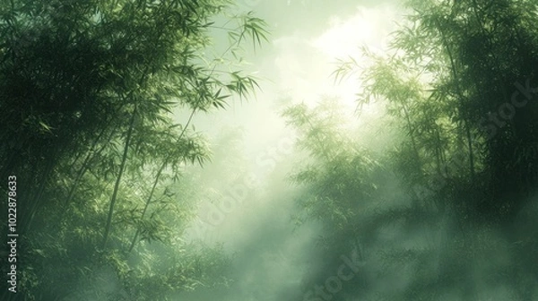 Fototapeta Mystical Bamboo Forest