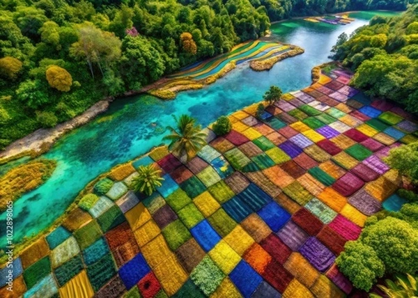 Fototapeta Vibrant Tabwakea Displaying Unique Patterns and Colors in a Natural Environment for Stunning Imagery