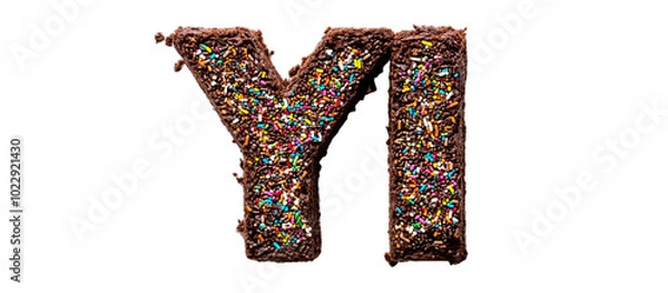 Obraz Chocolate Cake Letter Y